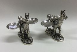 A pair of Continental silver salts in the form of