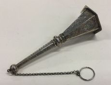 A good Antique silver posy holder attractively dec