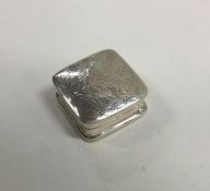 A small rectangular hinged top pill box. Approx. 1