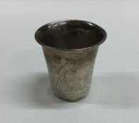 An Edwardian silver tapering Kiddush cup. Birmingh
