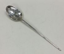 A pierced Georgian silver mote spoon of typical fo