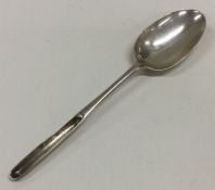 A Georgian silver marrow spoon. London 1759. By RP