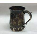 A George III silver half pint mug of typical form.