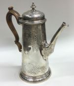 A good George II chased silver coffee pot. London