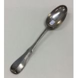 A Dutch silver spoon of shaped form. Punched verso