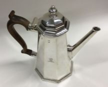 A fine George I silver octagonal tapering coffee p