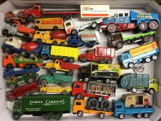 A collection of MATCHBOX and other diecast toy lor