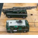 DINKY: A diecast toy filming van together with a c