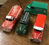 DINKY: A diecast toy petrol tanker together with t