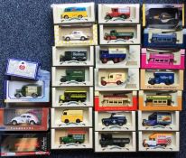 DAYS GONE BY: A selection of boxed diecast toy bus