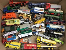 A collection of MATCHBOX and other diecast toy lor