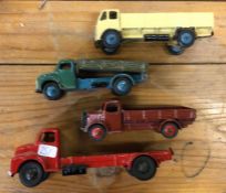 DINKY: A diecast toy flatbed lorry together with t