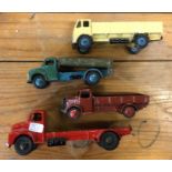 DINKY: A diecast toy flatbed lorry together with t