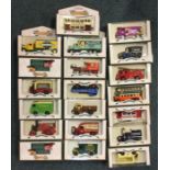 DAYS GONE BY: 20 x boxed diecast toy vans, buses e