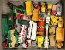 A box containing diecast and other MATCHBOX and ot