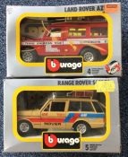 Bburago: Two boxed diecast toy vehicles comprising