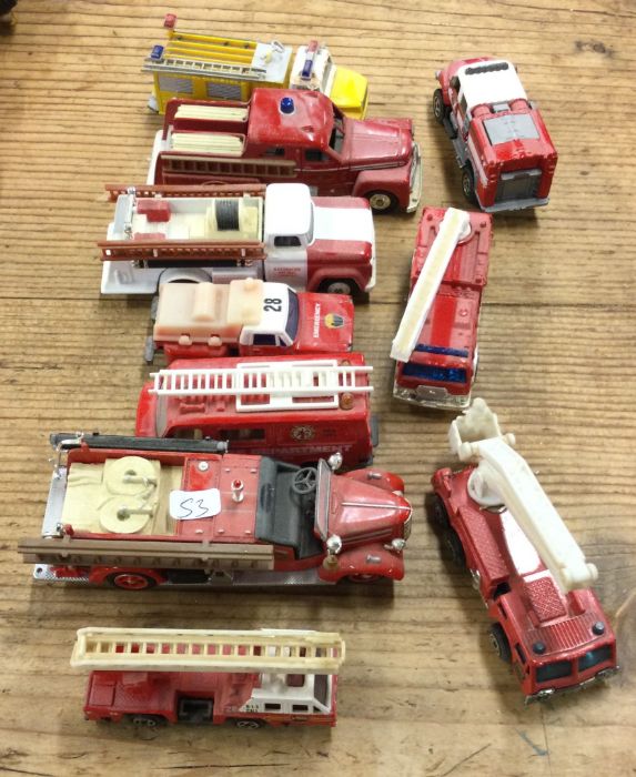 A selection of CORGI diecast and other toy fire en