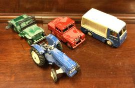 DINKY: A diecast toy Land Rover together with a Je