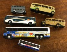 CORGI: A diecast toy coach together with five othe