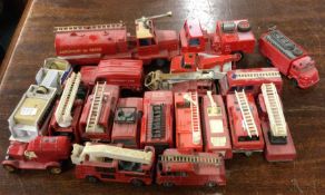 A collection of diecast MATCHBOX and other toy fir