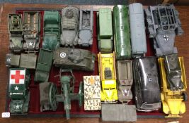 CORGI: A diecast toy tank together with other Mili