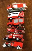 A collection of diecast MATCHBOX and other toy fir