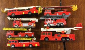 A collection of diecast MATCHBOX and other toy fir