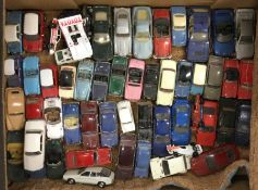 A box containing diecast and other MATCHBOX and ot