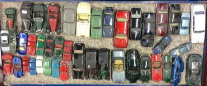 A collection of diecast and other English toy cars