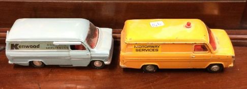 DINKY: A diecast toy Ford Transit van together wit