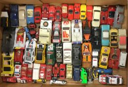 A box containing diecast and other MATCHBOX and ot
