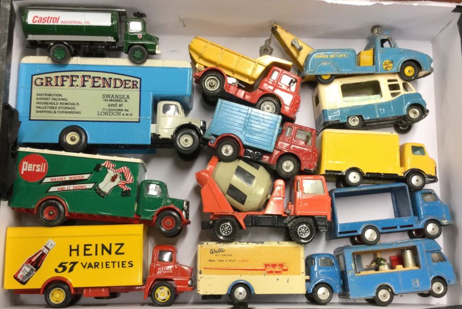 CORGI: A diecast toy truck together with other toy