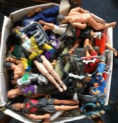 A box containing a large quantity of Action Men an