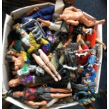 A box containing a large quantity of Action Men an