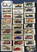 DAYS GONE BY: 28 x boxed diecast toy vans, buses e