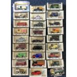 DAYS GONE BY: 28 x boxed diecast toy vans, buses e