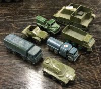 MATCHBOX: A diecast toy tanker together with other