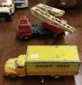 DINKY: A diecast toy crane together with a 'Dinky