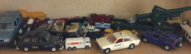 A collection of diecast and other MATCHBOX and oth