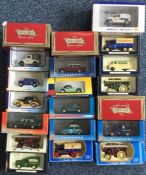 A collection of boxed diecast toy vehicles of vary