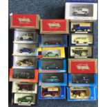 A collection of boxed diecast toy vehicles of vary