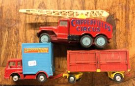 CORGI: A diecast 'Chipperfield's' Circus toy crane