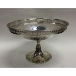 An attractive Edwardian silver sweet dish with pie