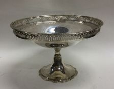 An attractive Edwardian silver sweet dish with pie