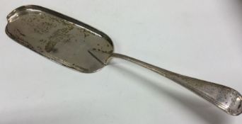 A heavy OE pattern silver crumb scoop with fluted