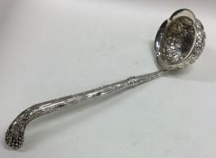 EDINBURGH: A rare cast Scottish silver ladle embos