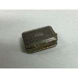 A good Georgian silver vinaigrette with wriggle wo