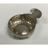 An attractive Antique silver wine taster decorated