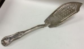 PAUL STORR: A rare honeysuckle pattern silver fish