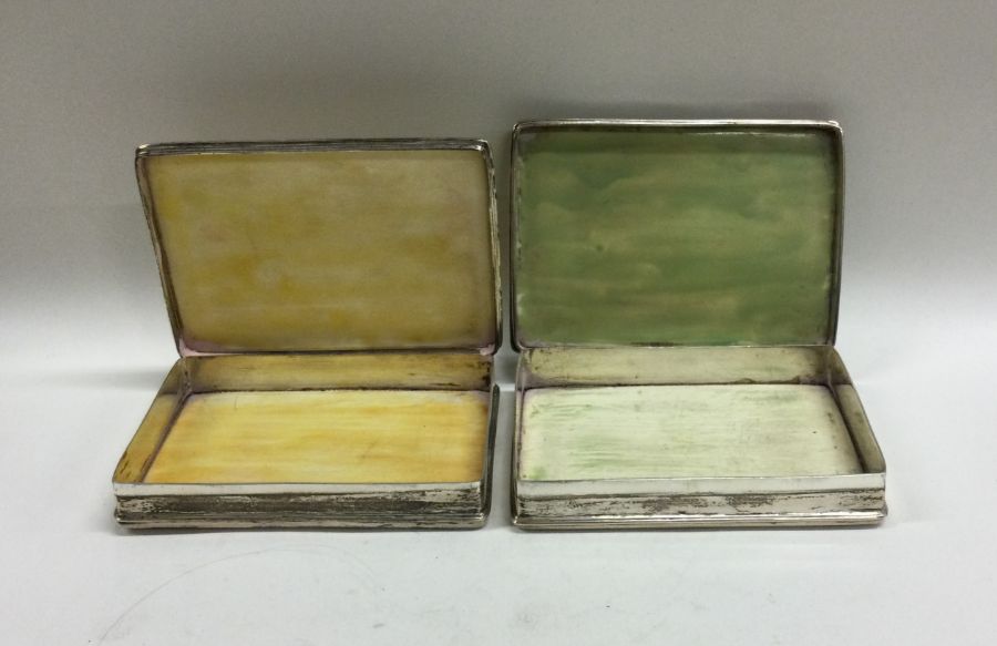 A good pair of Antique ivory rectangular boxes of - Image 2 of 2